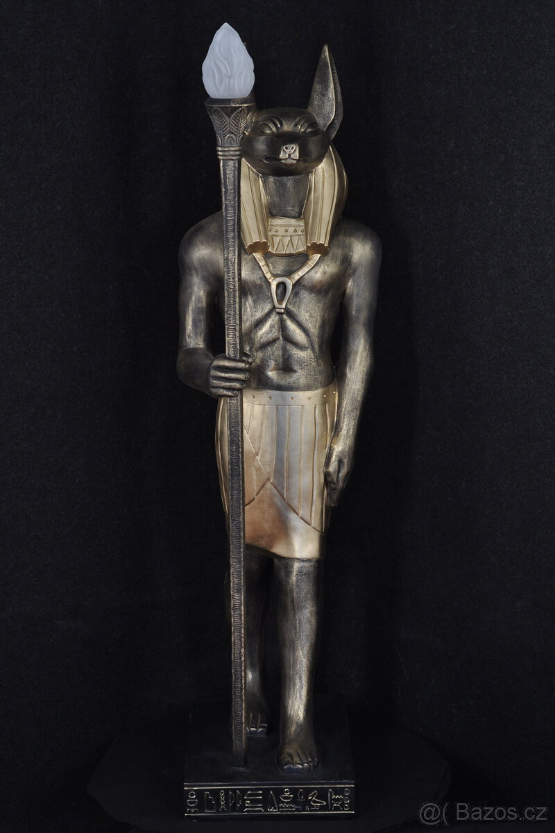 Socha / lampa ANUBIS 133cm - 2