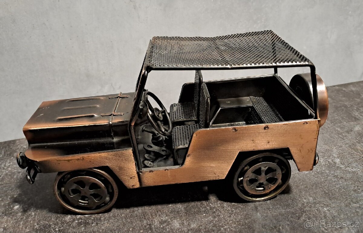 Jeep - kovový model - 2