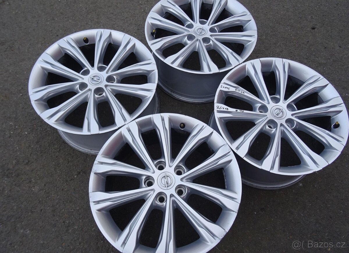 Alu disky origo Opel Insignia, 18", 5x115, ET 49, šířka 8,5 - 2