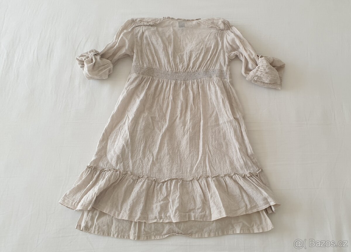 Šaty s nastavitelnými rukávy vel 128 - 2