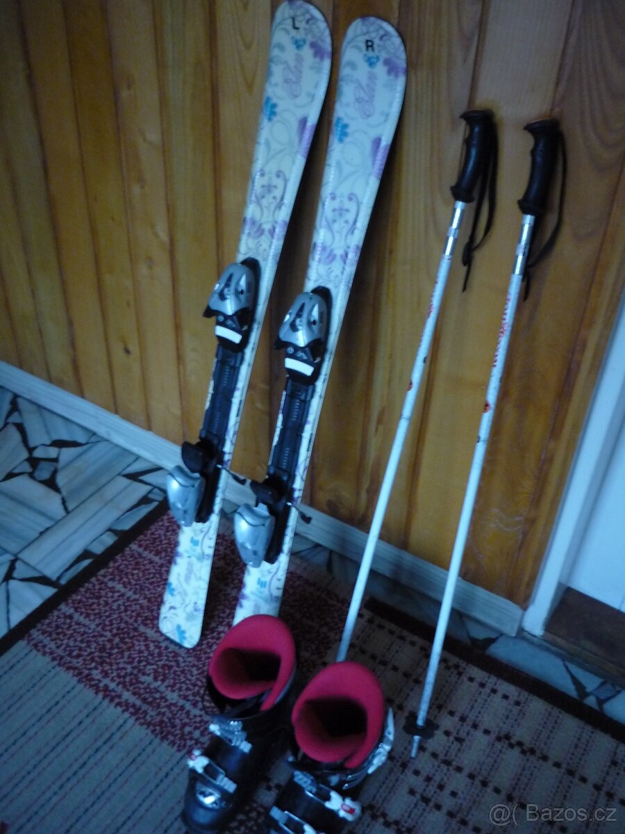 lyže Elán 110, Hůlky 100, lyžáky Nordica 24-24,5 - 2