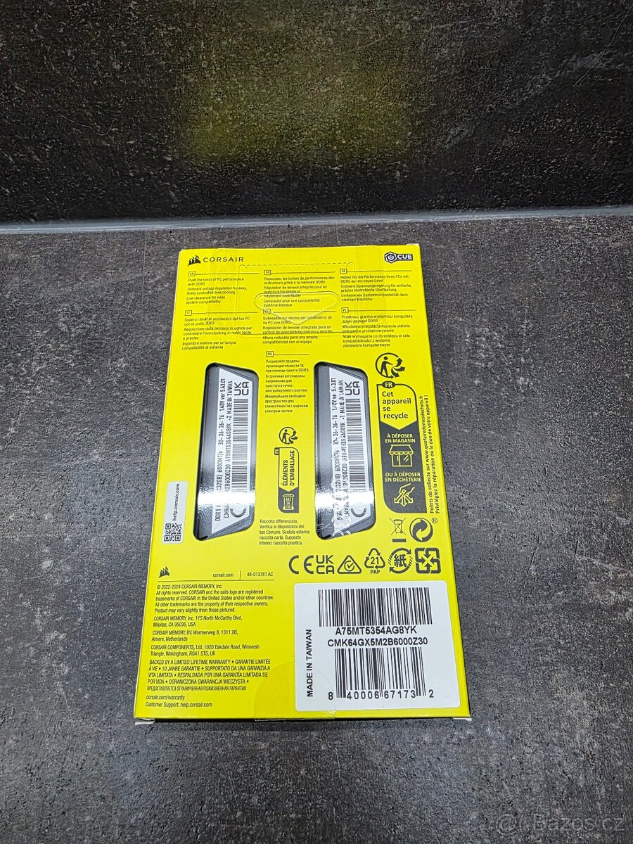 Corsair 64GB KIT DDR5 6000MHz CL30 - 2