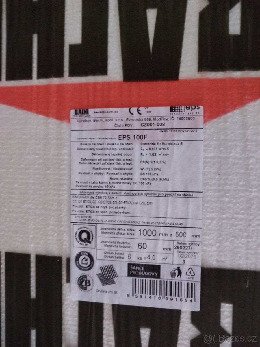 Polystyren EPS 100 - 2