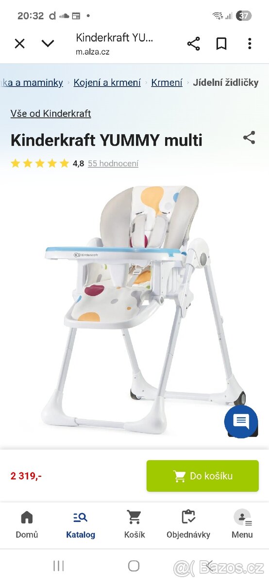 Jídelní židlička Kinderkraft Yummy - 2