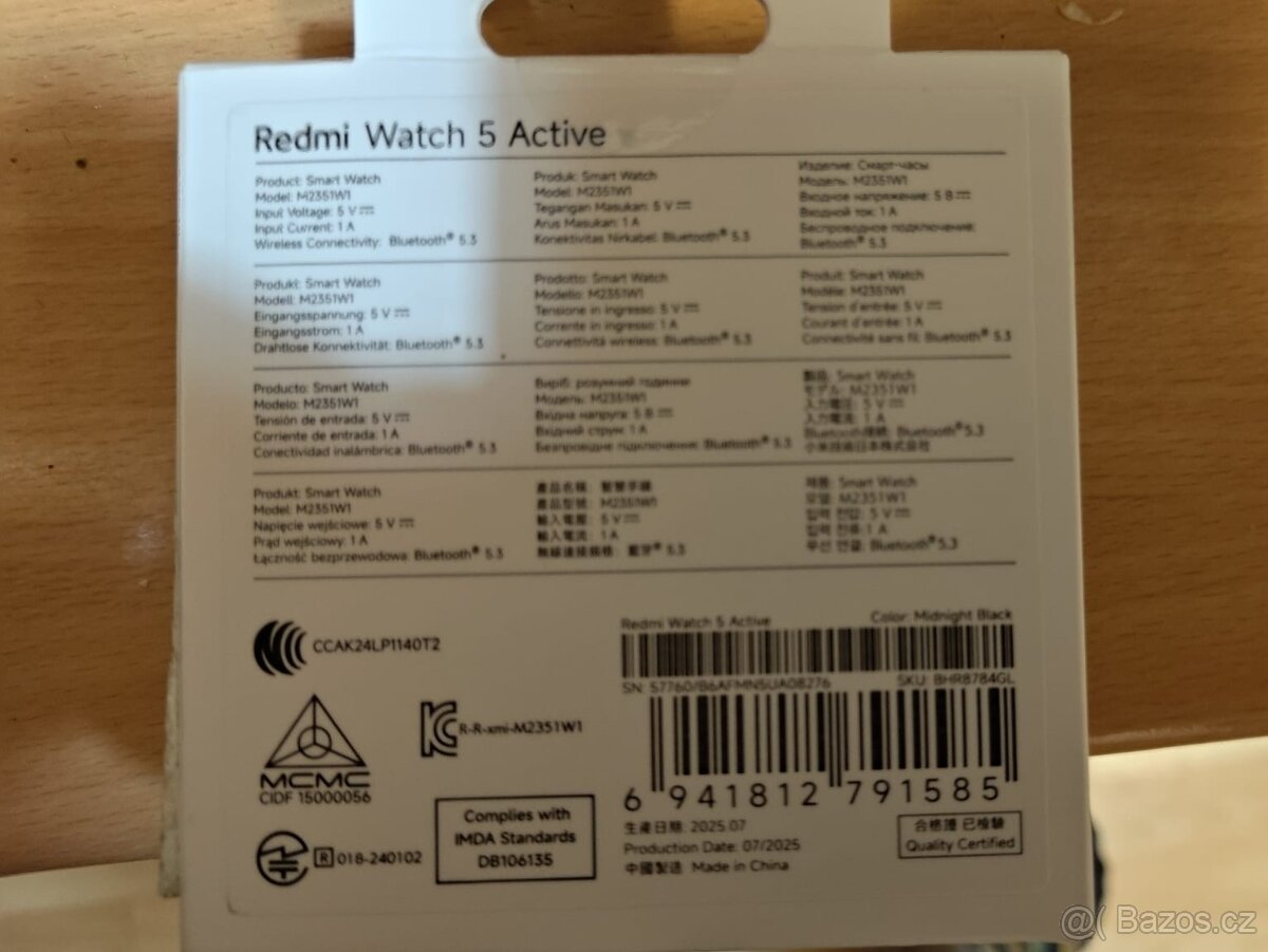 Xiaomi Redmi Watch 5 Active nerozbalené - 2