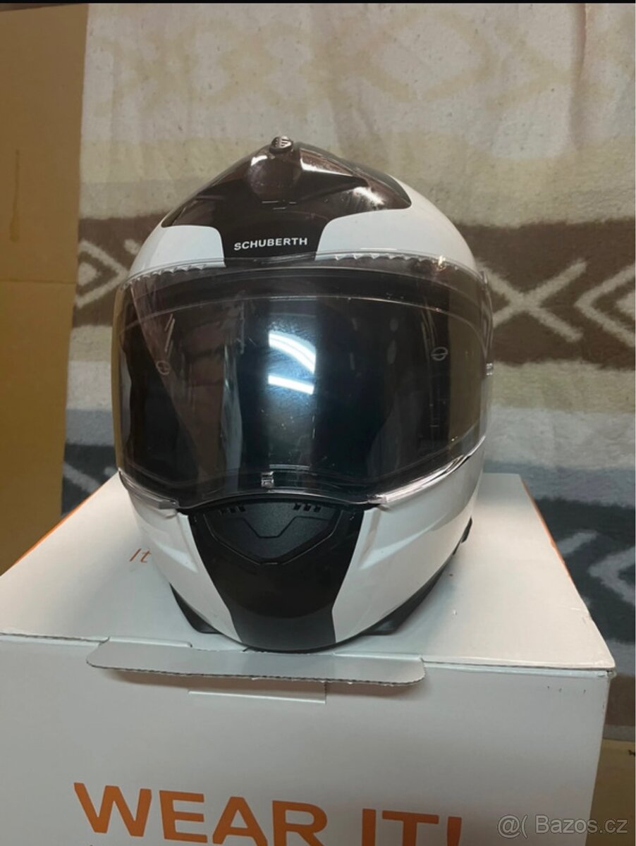 Helma Schuberth C3 Pro Split White s interkomem Sena - 2