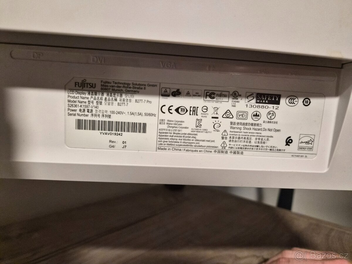 Monitor Fujitsu B-Line B27-8 TE Pro | 27" - 2