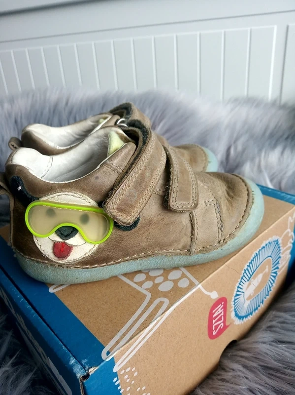 Dětské celoroční kožené kotníkové DD step 22 barefoot - 2