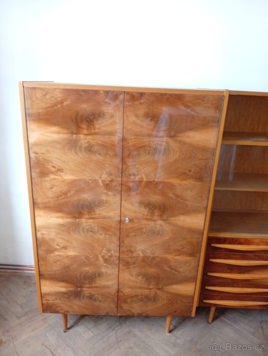 Retro obývací stěna - 2