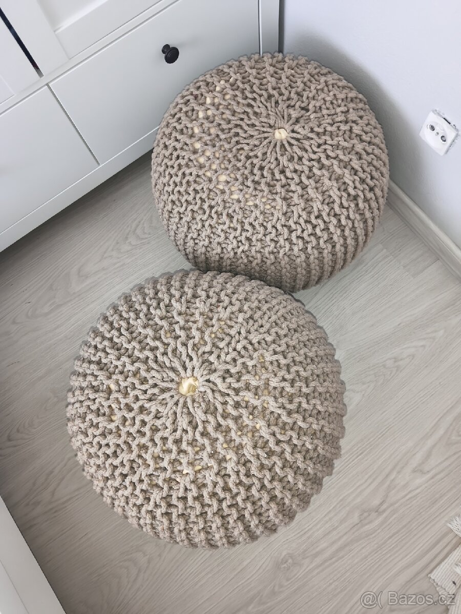 2x puff podsedák - 2