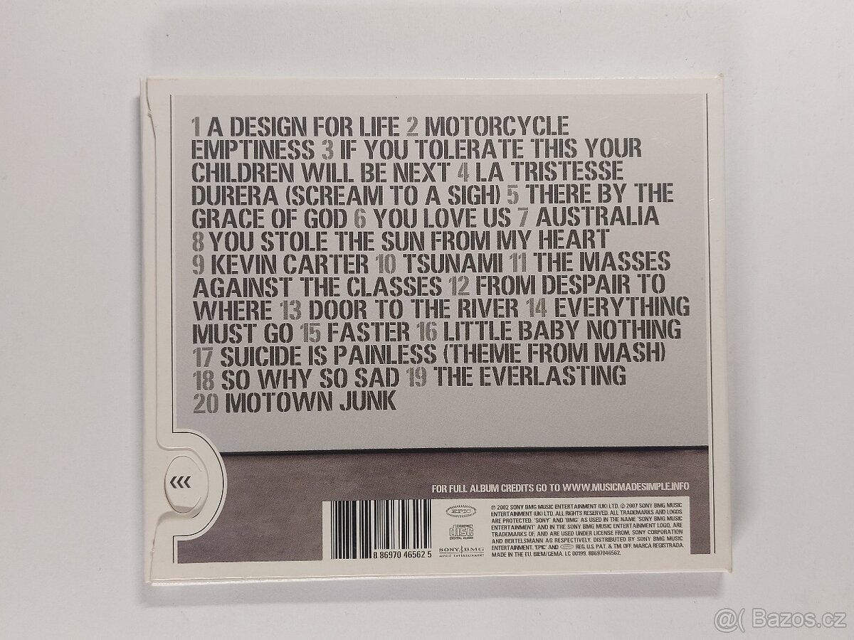 CD Manic Street Preachers – Forever Delayed (Greatest Hits) - 2