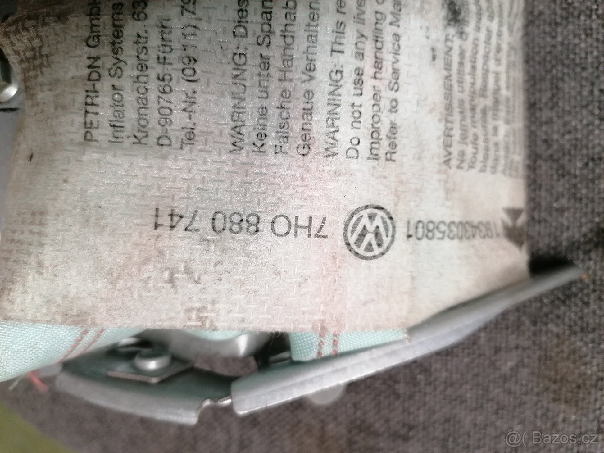 Stropní airbag VW T5 - 2