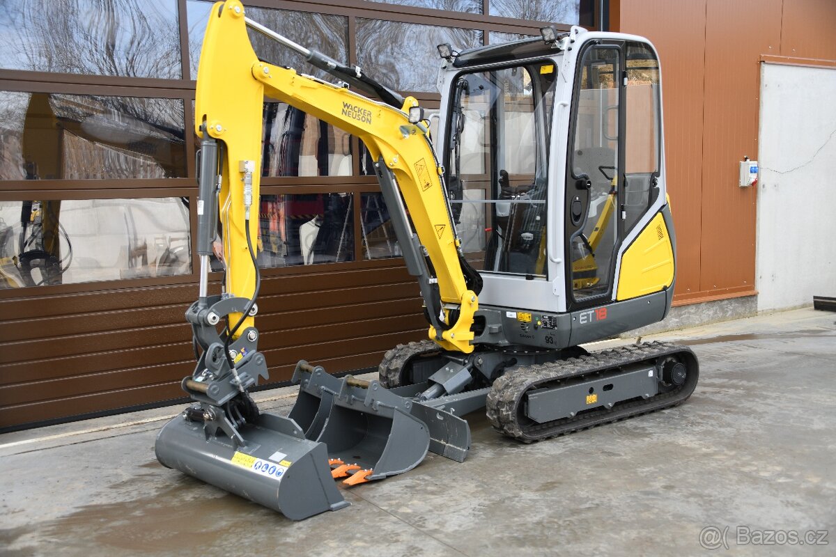 Pronájem minibagru Wacker Neuson ET18 - 2