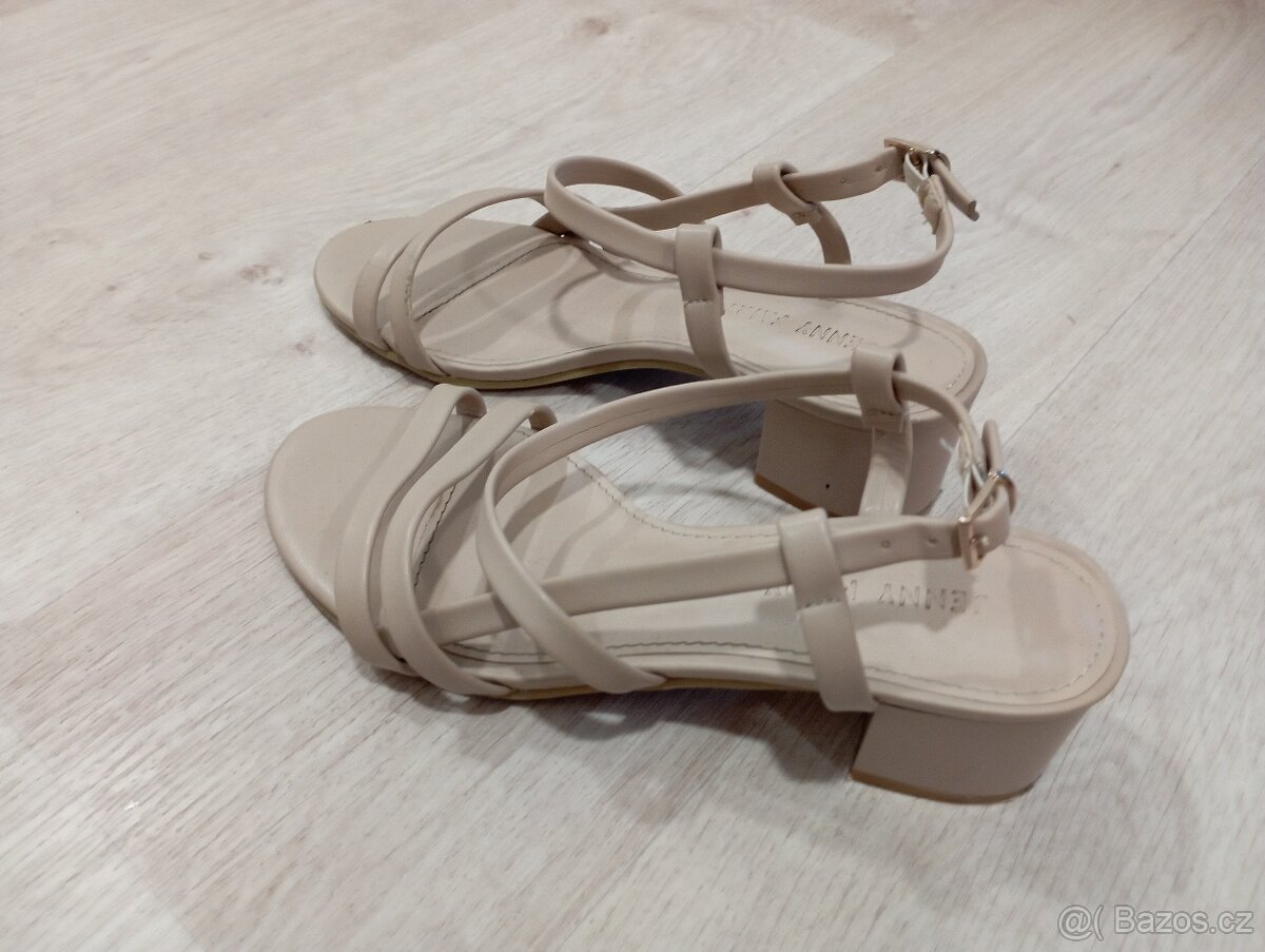 Dívčí sandály, béžové, vel. 36 - 2