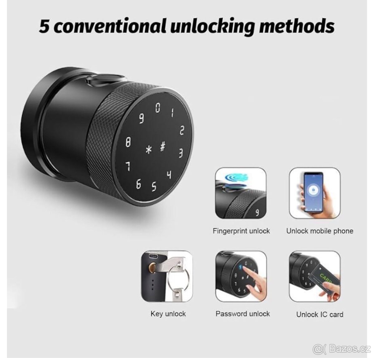 Inteligentní zámek dveří Tuya, s otiskem prstu - 2