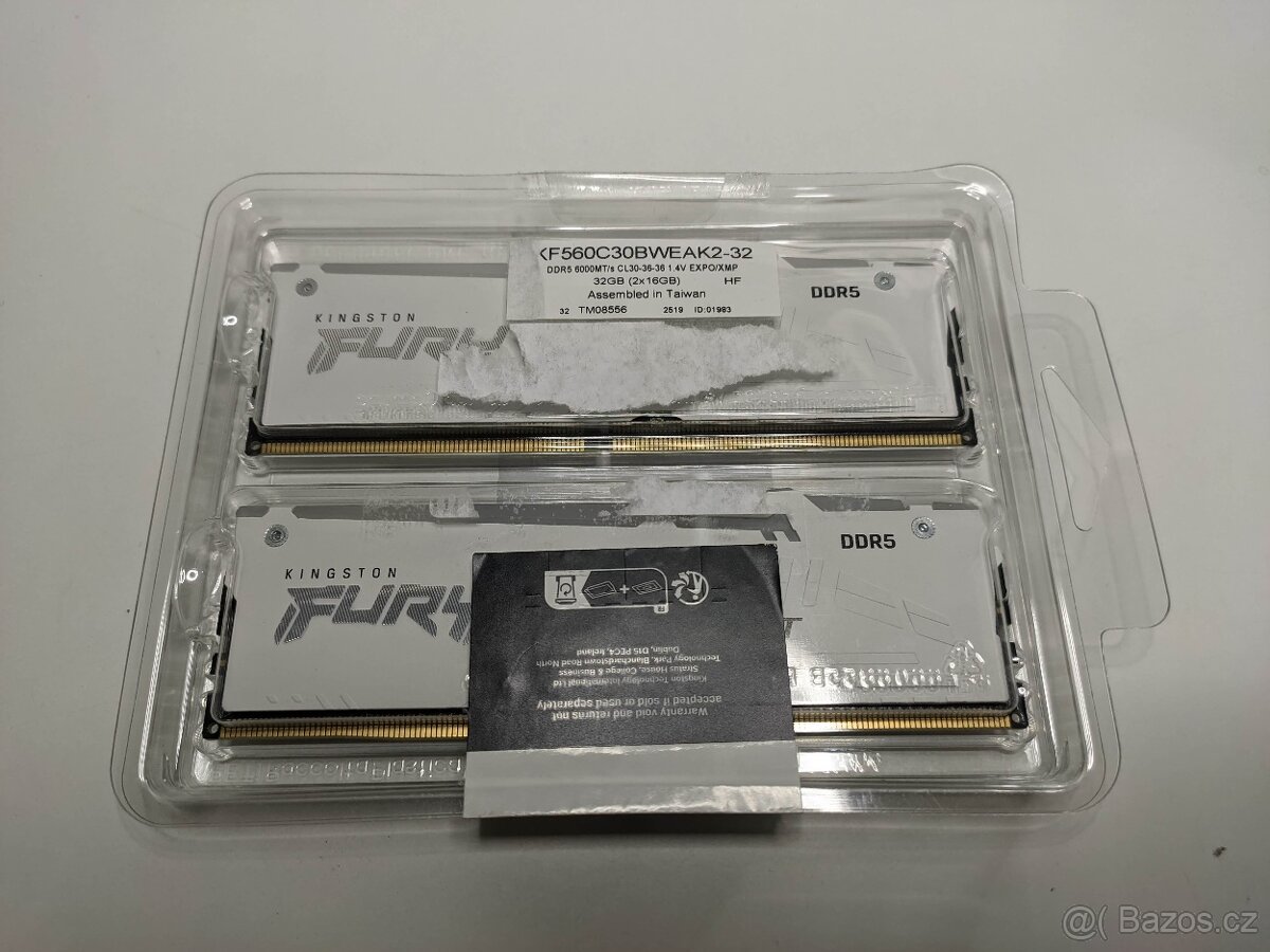 Kingston FURY Beast EXPO/DDR5/32GB/6000MHz/CL30/2x16GB/RGB/W - 2