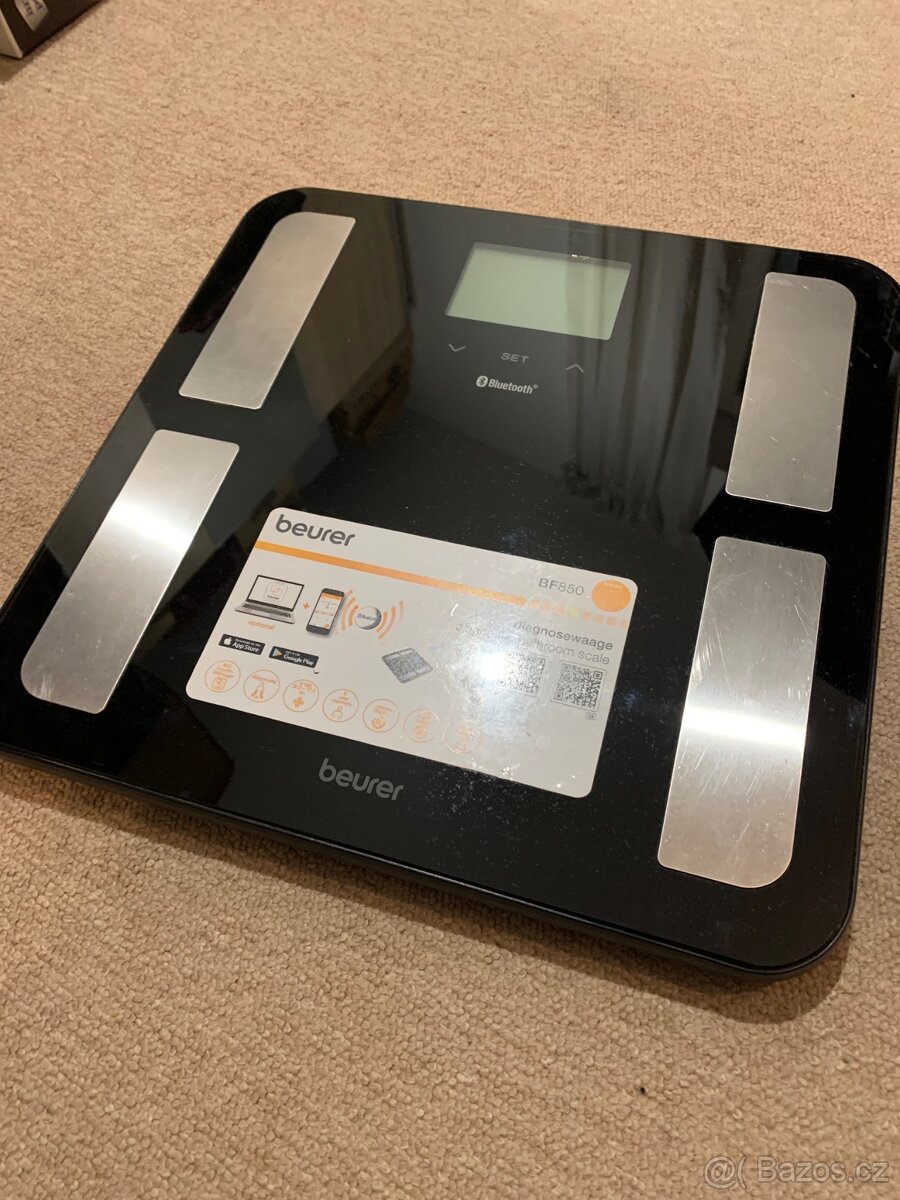 REZERVOVÁNO - osobní váha Beuer BF850 s bluetooth - 2