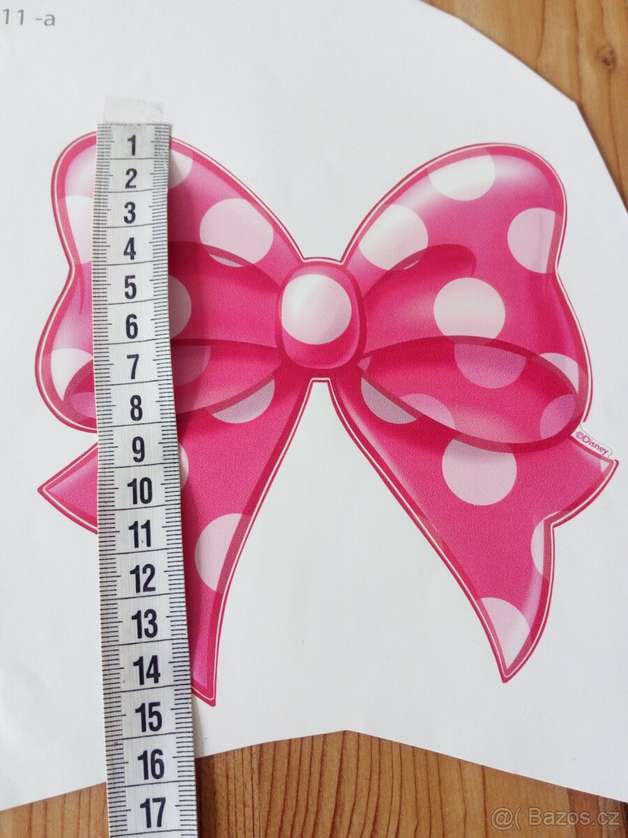 Samolepka na zeď Minnie mašle- NOVÁ - 2