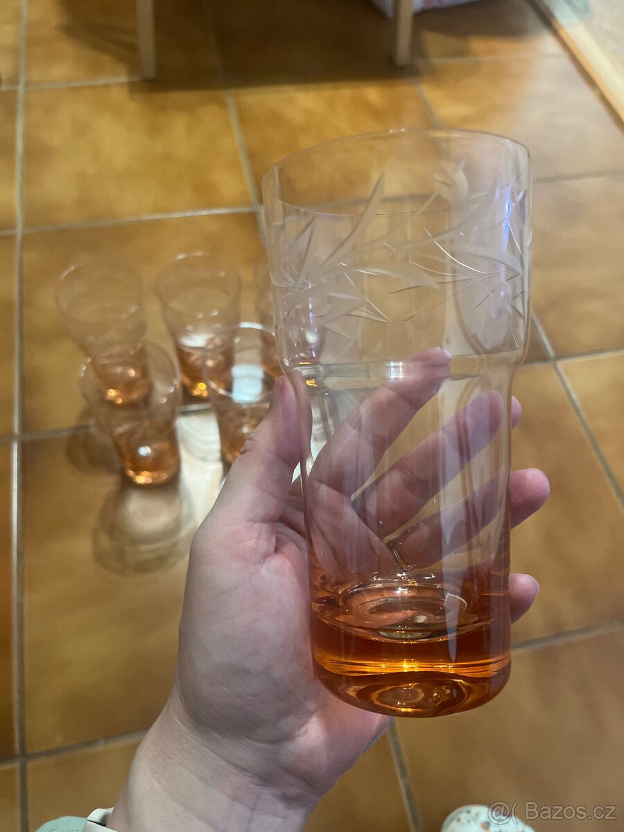 Retro skleničky sada - 2