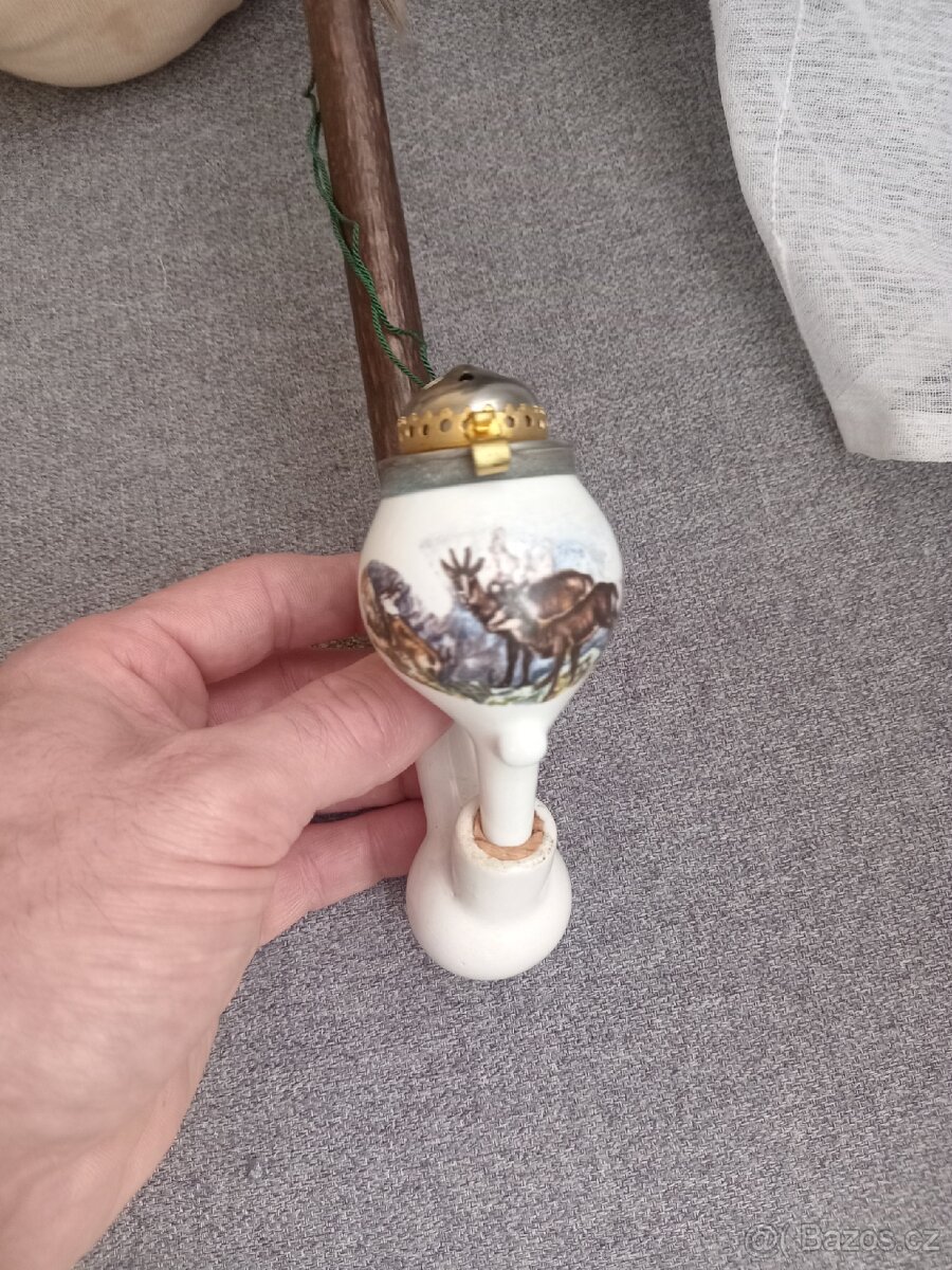 Fajfka motiv kamzík, 29cm, č. 3 - 2