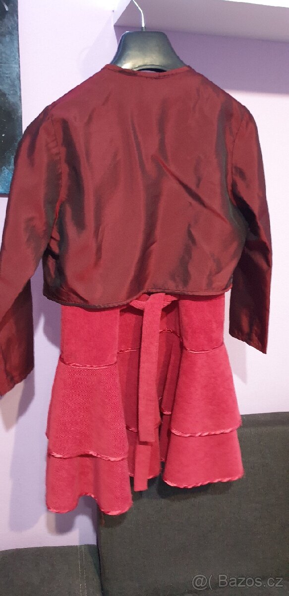 Společenské dívčí šaty vel.134 - 2