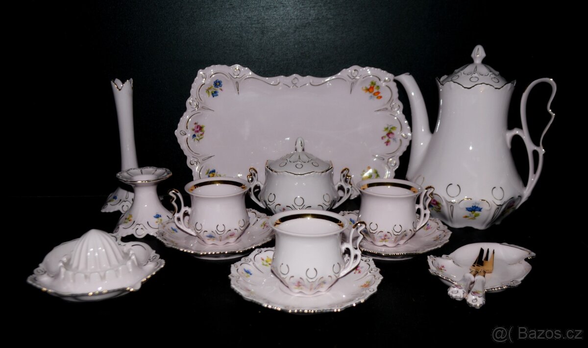 Poptávám růžový porcelán s dekorem Lenka - 2