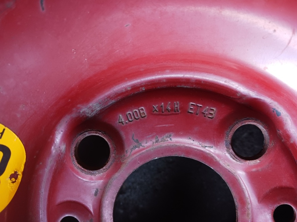 Dojezdové kolo (rezerva) 4x98 R14 - 2