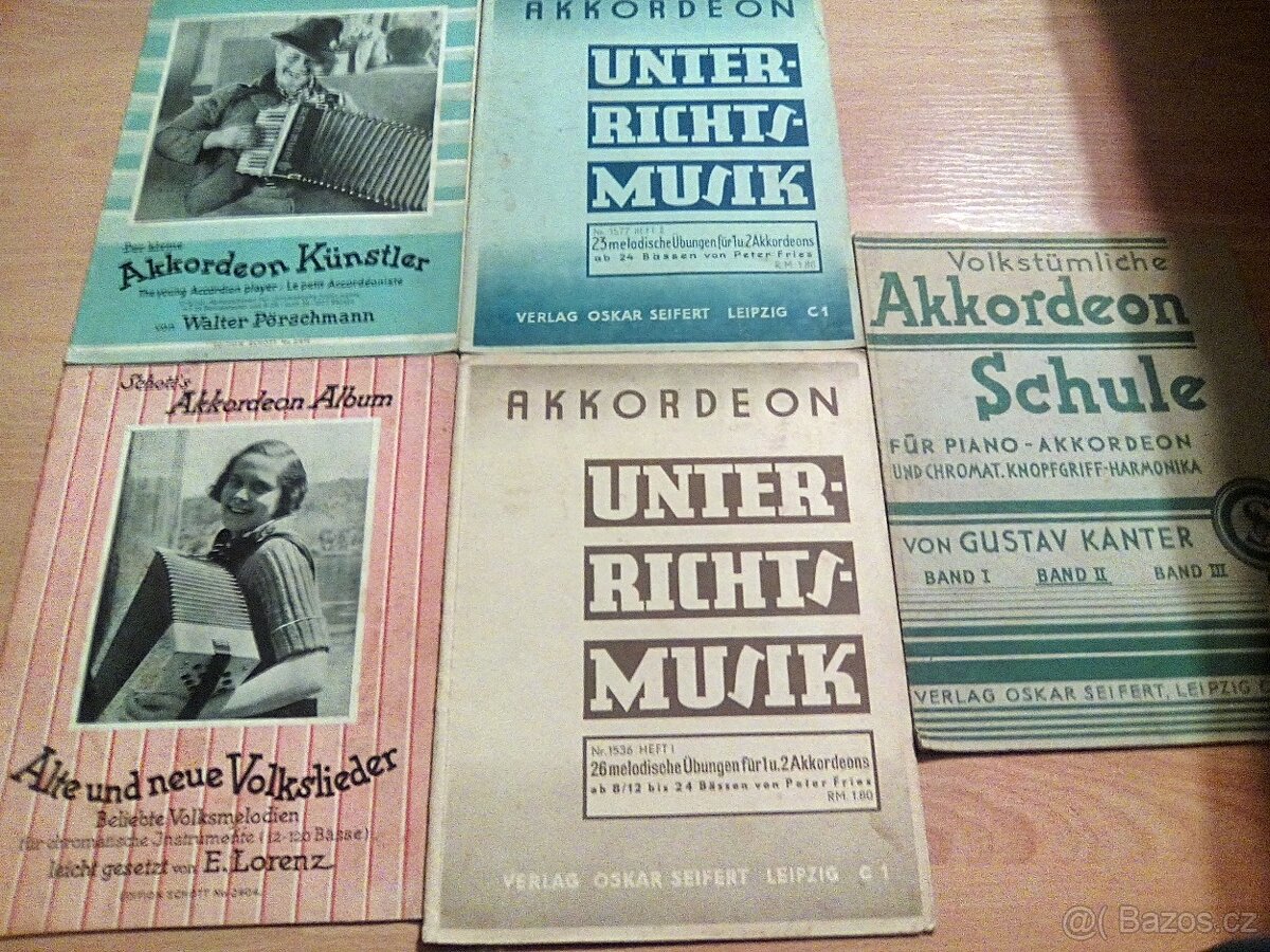 Předválečné notové a hudební sešity - 2