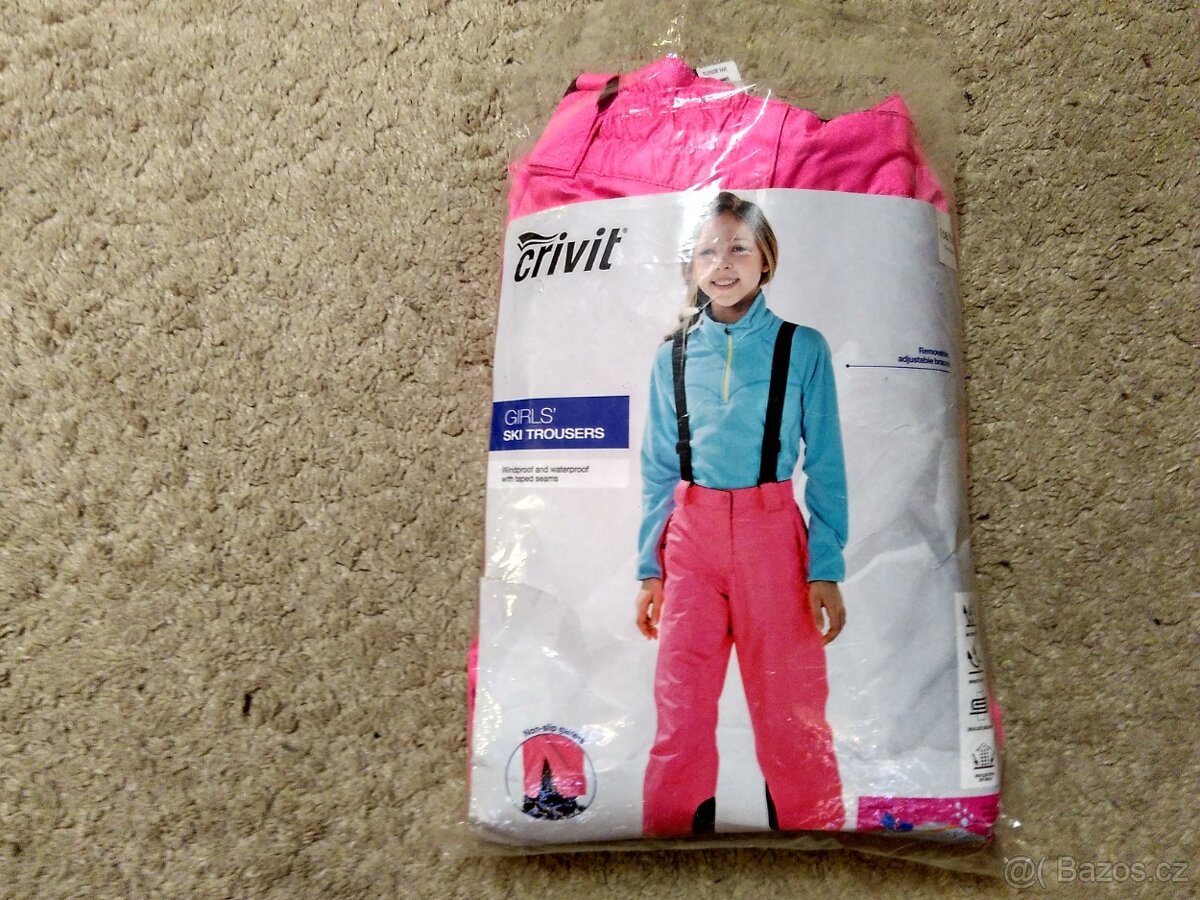 vel.158/164 Crivit zimní dětské lyžařské kalhoty - 2