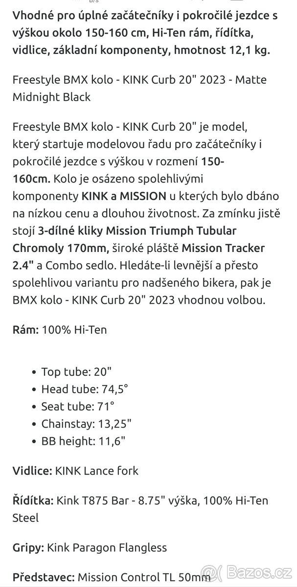 Freestyle BMX Kink 20" - 2