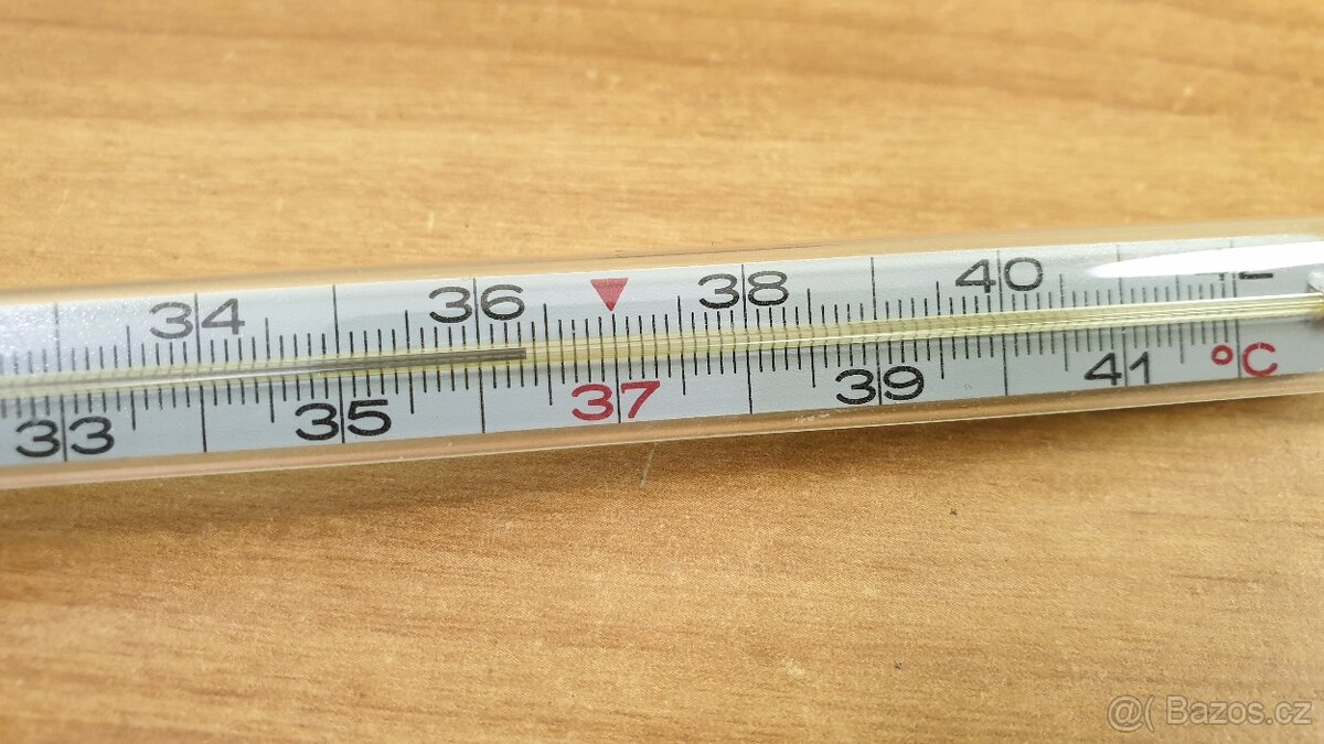 RYCHLOBĚŽKA-RTUŤOVÝ TEPLOMĚR EXATHERM LÉKAŘSKÝ - 2