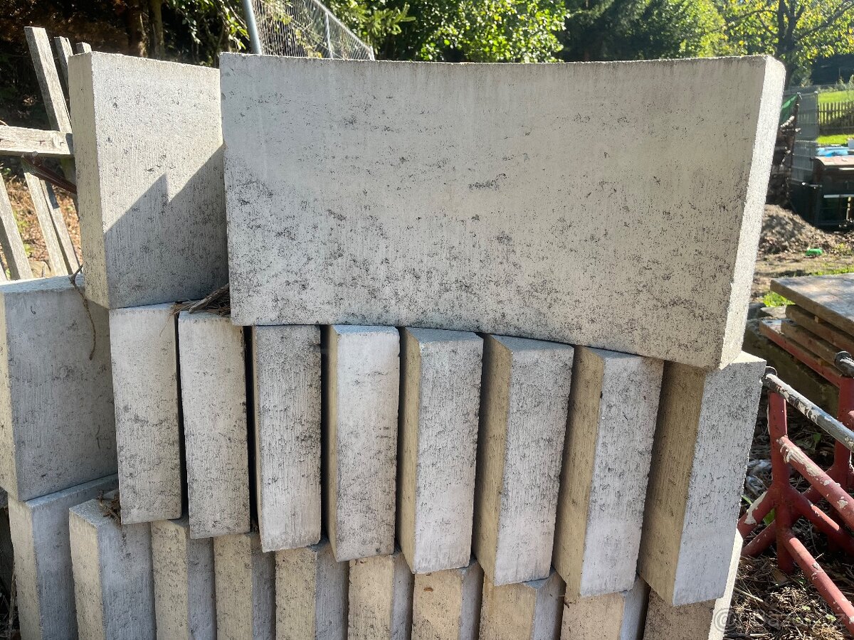 Betonové žlabovky – nové, nepoužité – 24 ks (celá paleta) - 2