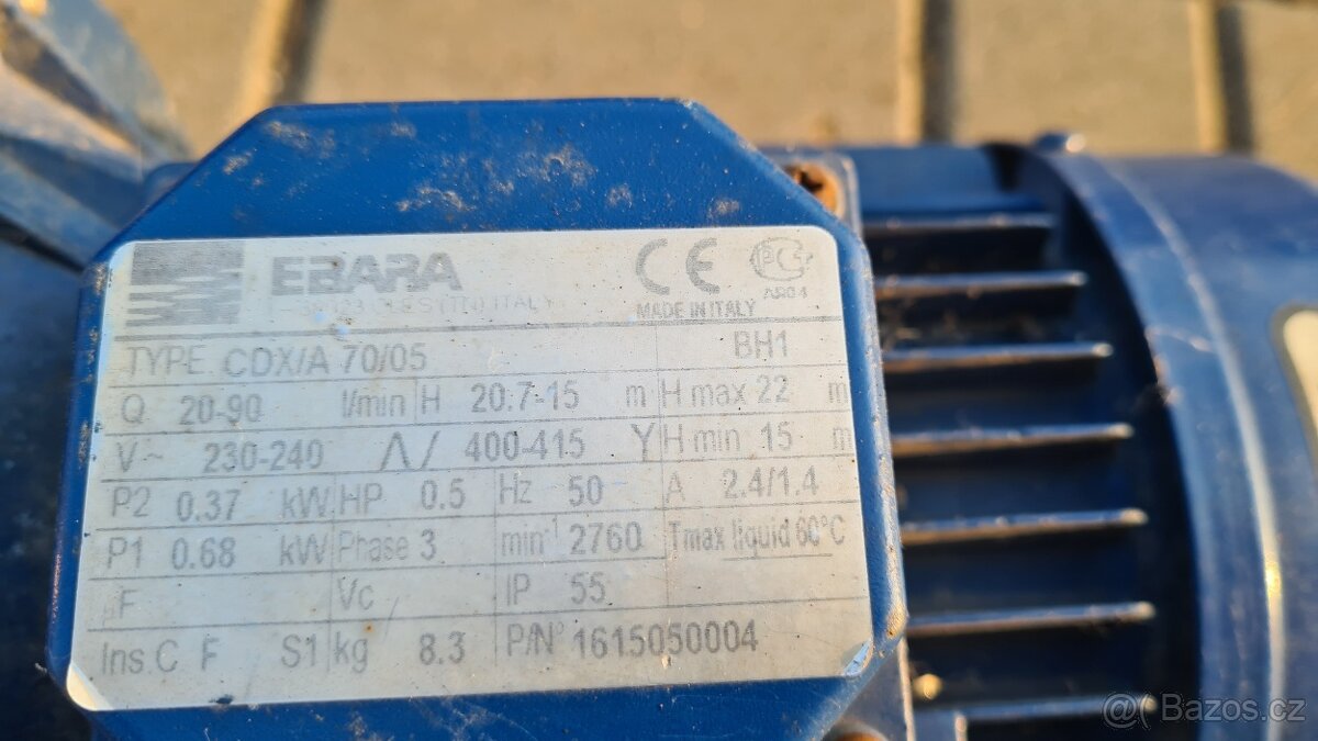Čerpadlo EBARA CDX/A 70/05 - 2