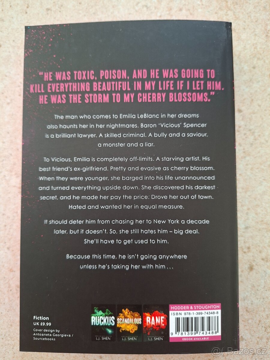 Nová anglická kniha L.J. Shen Vicious - 2