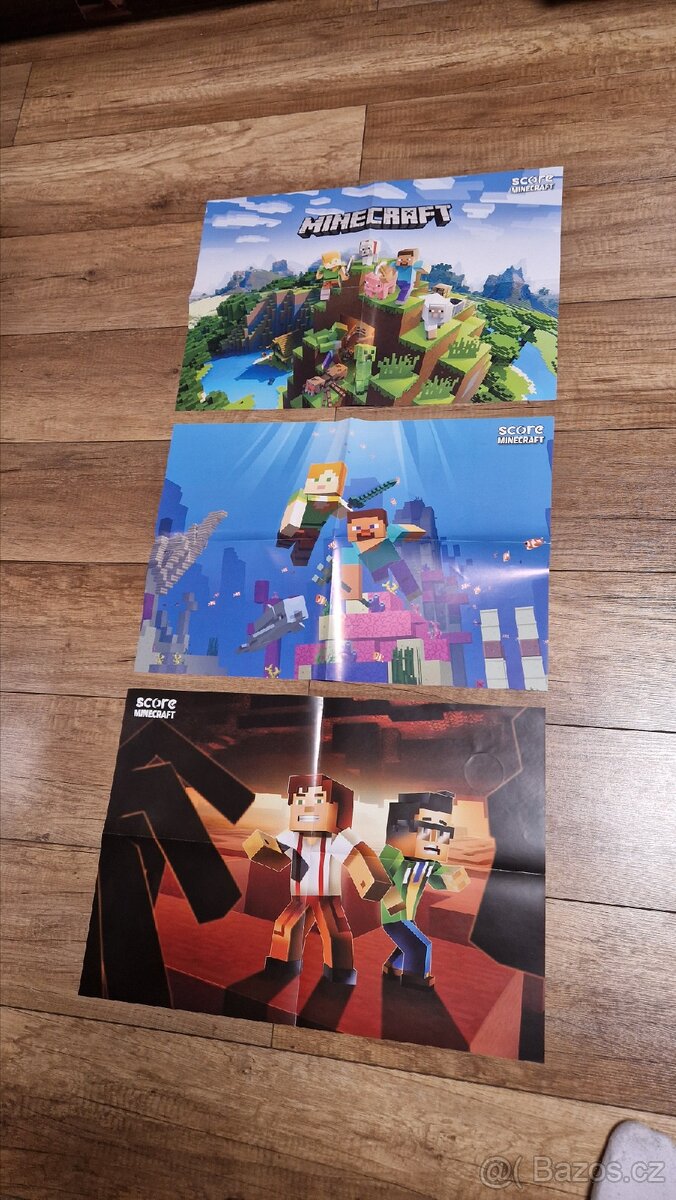 Minecraft časopisy + plakáty - 2