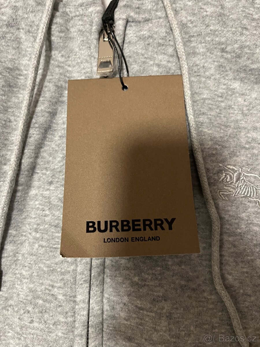 🧥 grey burberry check-lined zip hoodie – essential drip ⚡️ - 2