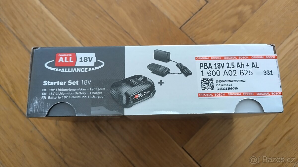 Akumulátor k nářadí BOSCH Power for all 18V, nepoužitý + nab - 2