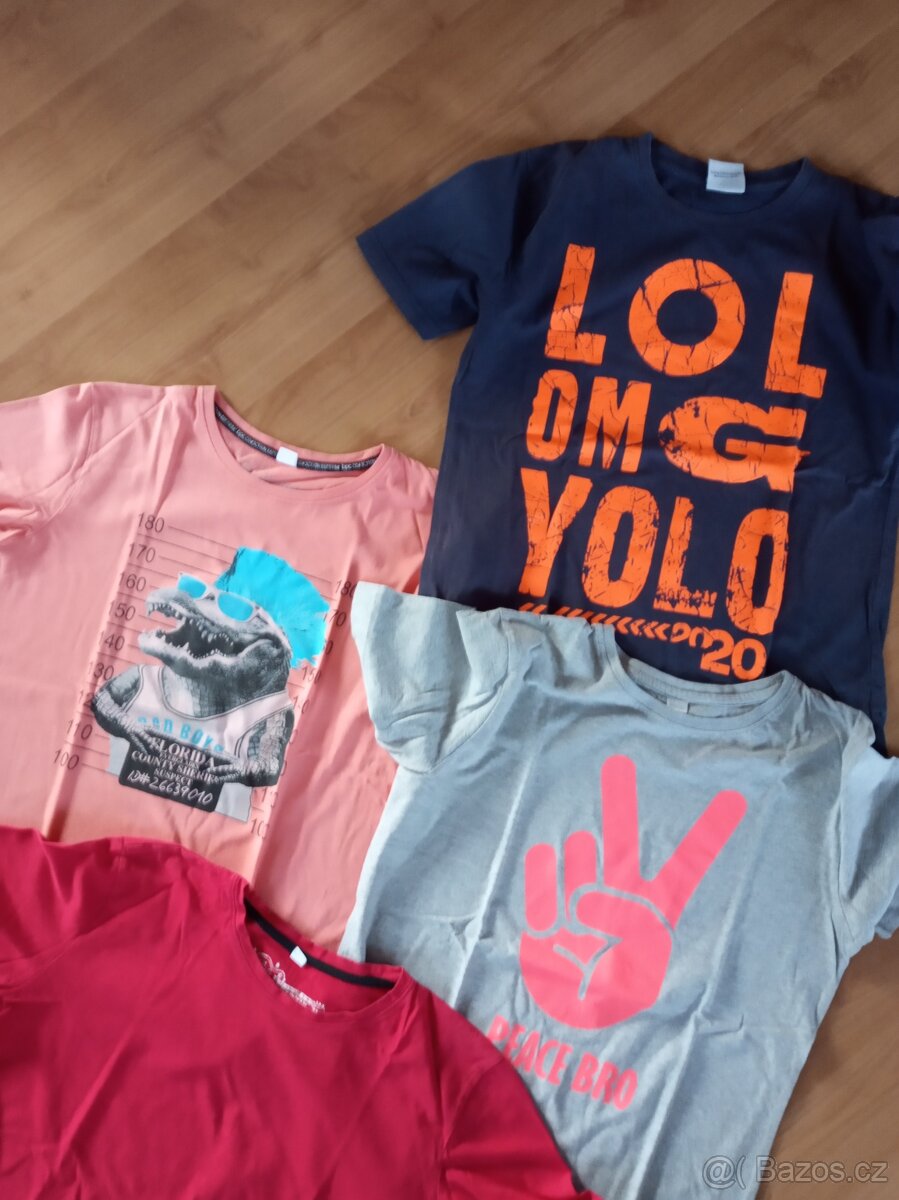 Trička vel.158 mix značek - 2