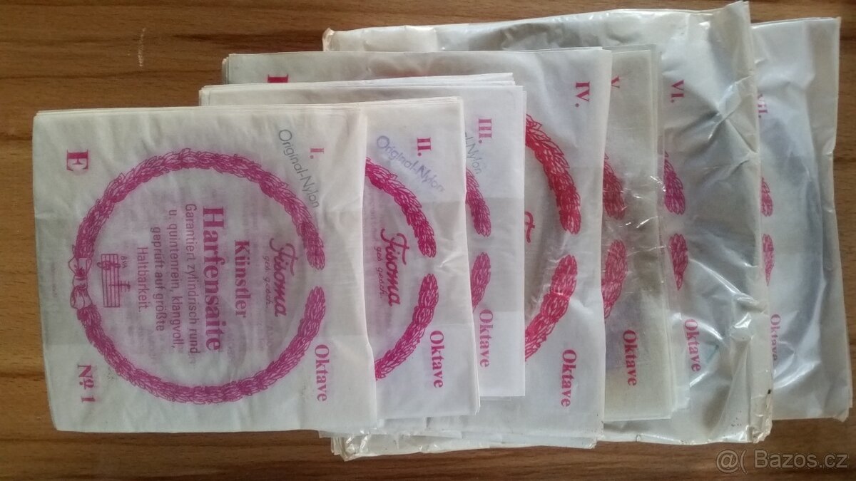 Harfové struny zn. FISOMA Germany - 2