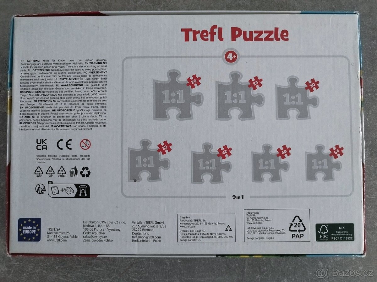 Trefl 9 v 1 Prasátko Peppa 330 dílků - 2