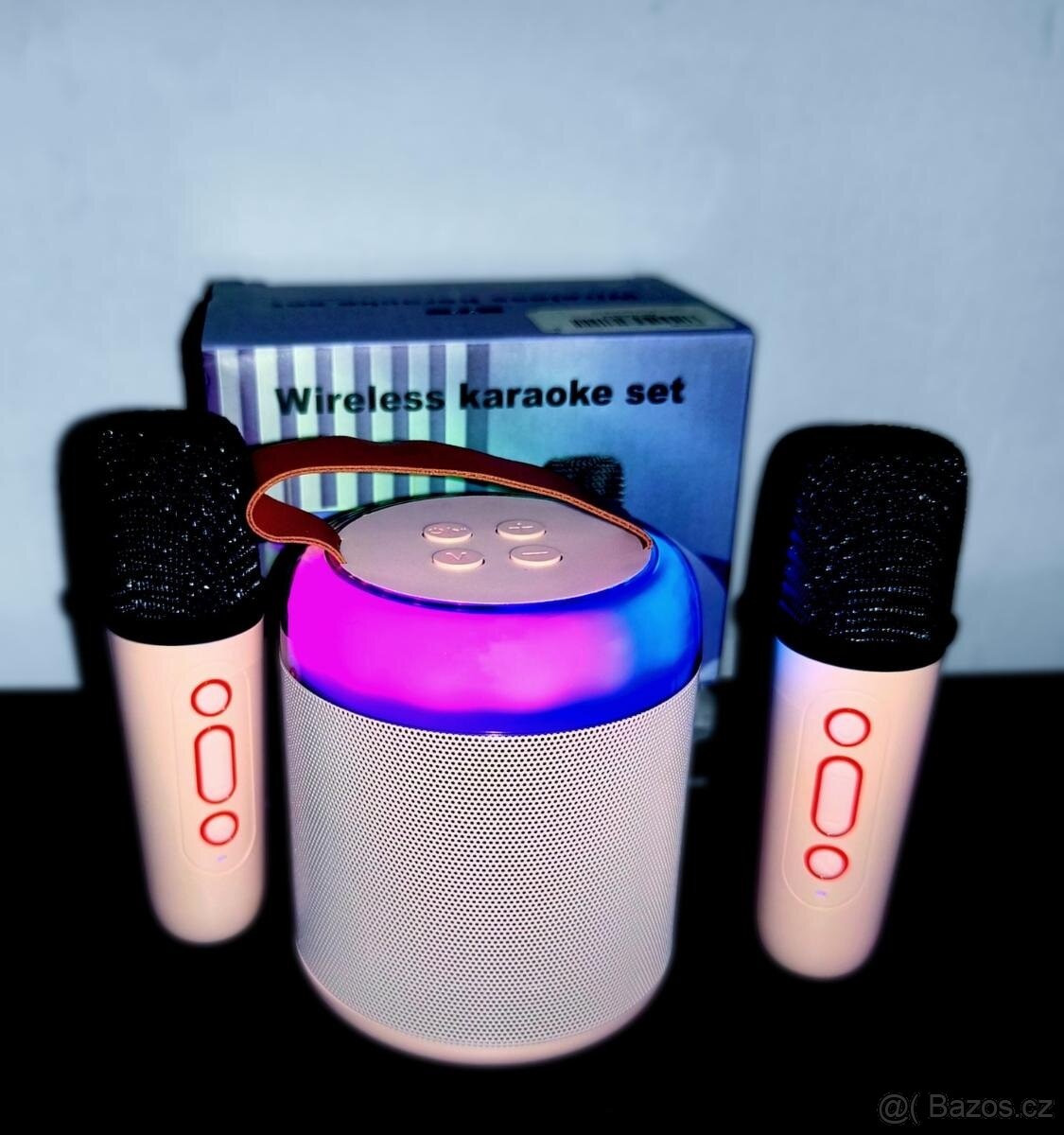Karaoke sada ,led bluetooth s mikrofony - 2