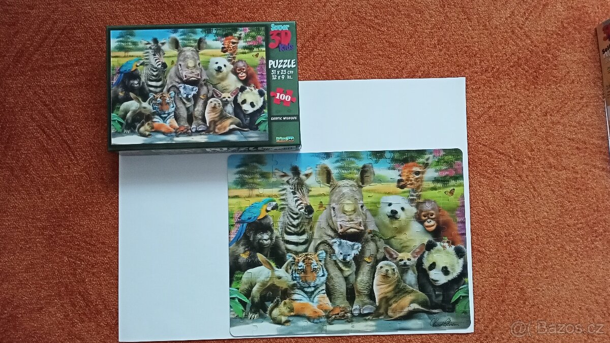 PUZZLE pro děti i dospělé ve 3D-4druhy - 2