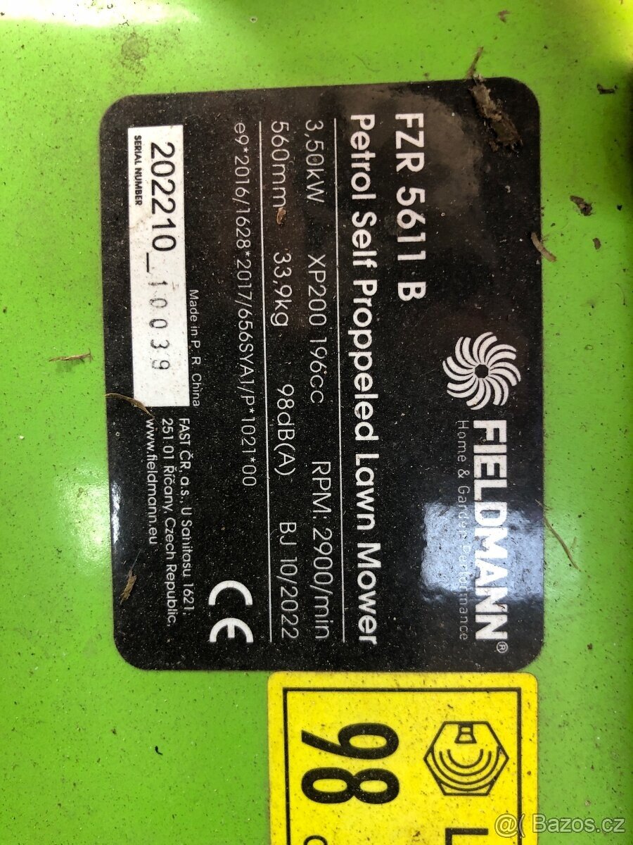 Benzínová zahradní sekačka Fieldmann - 2