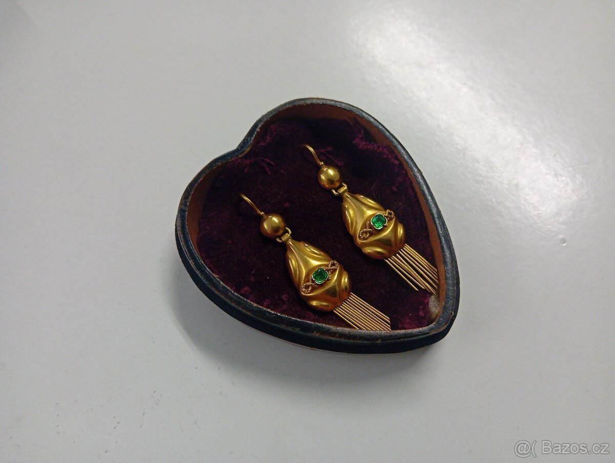 FANTASTICKÉ,ZLATÉ,SECESNÍ NÁUŠNICE - 2