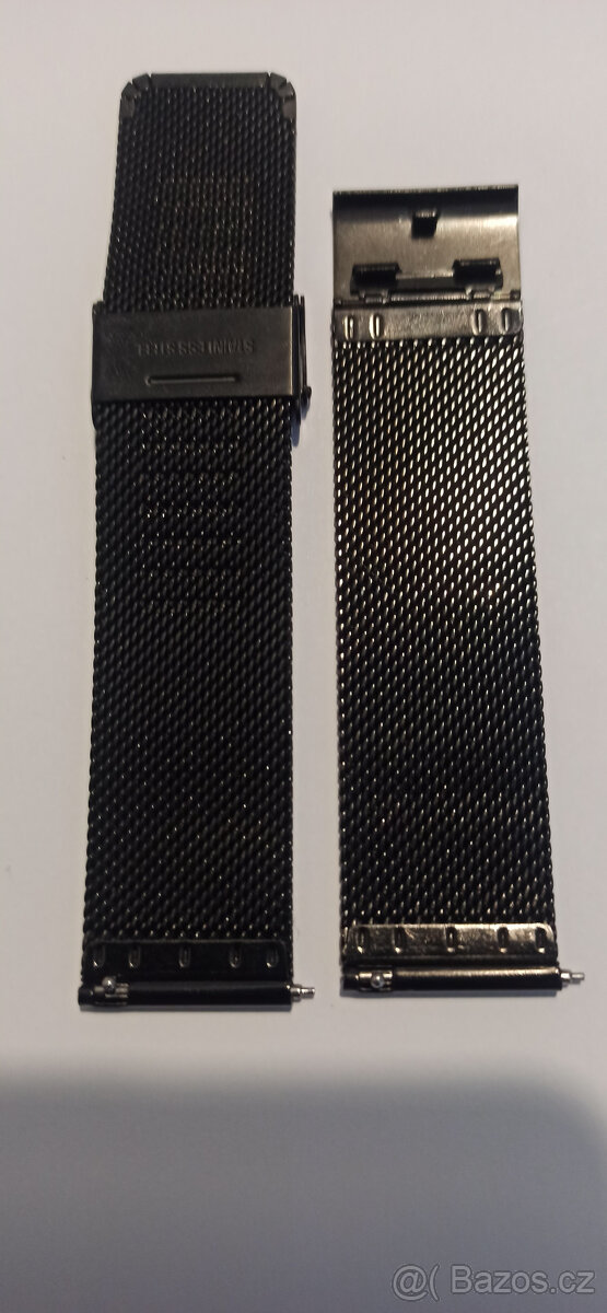 Milánský tah-řemínek na hodinky ,mesh, černý. - 2
