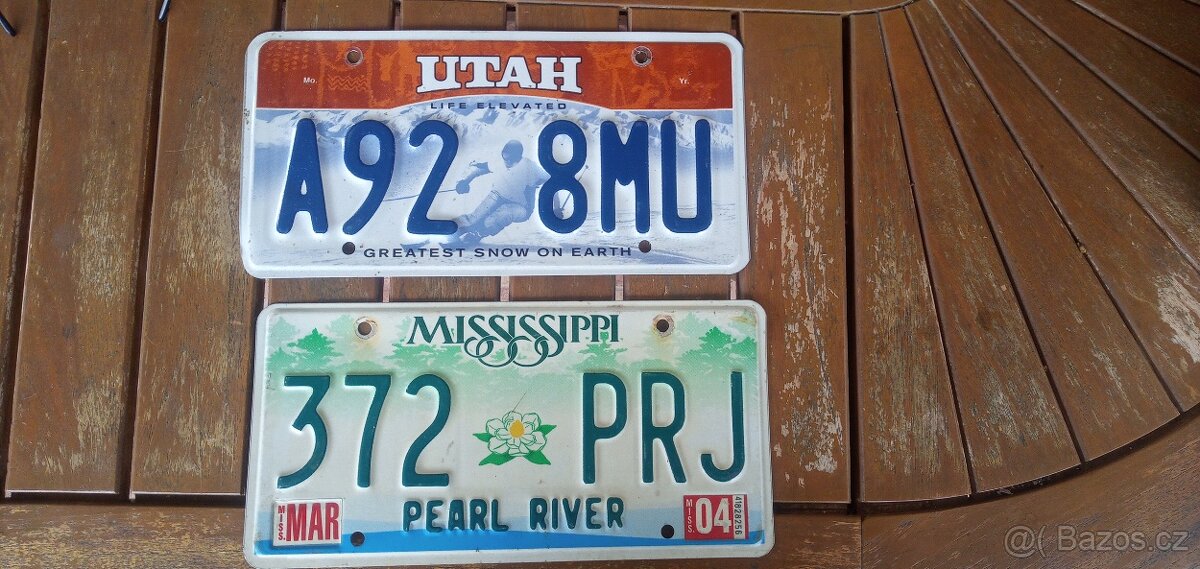 PRODÁM USA REGISTRAČNÍ ZNAČKY PĚKNÁ DEKORACE - 2