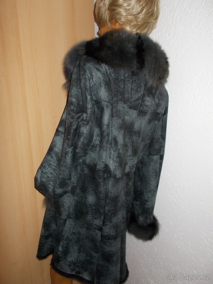 OJEDINĚLÝ KOŽENÝ 3/4 KABAT Vel.44/XL TOP STAV - 2