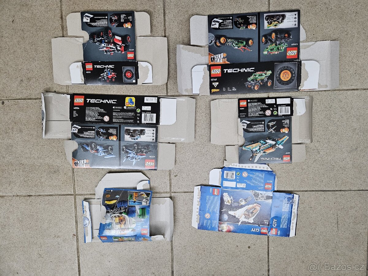 Prodám pouze krabičky Lego Technic a City - 2