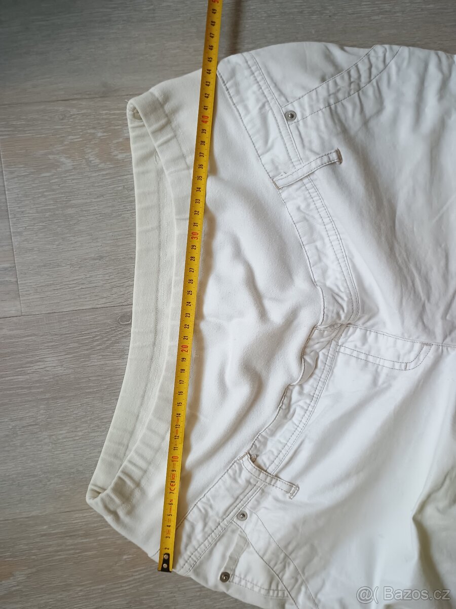 Těhotenské kalhoty bílé vel. 44 - 2