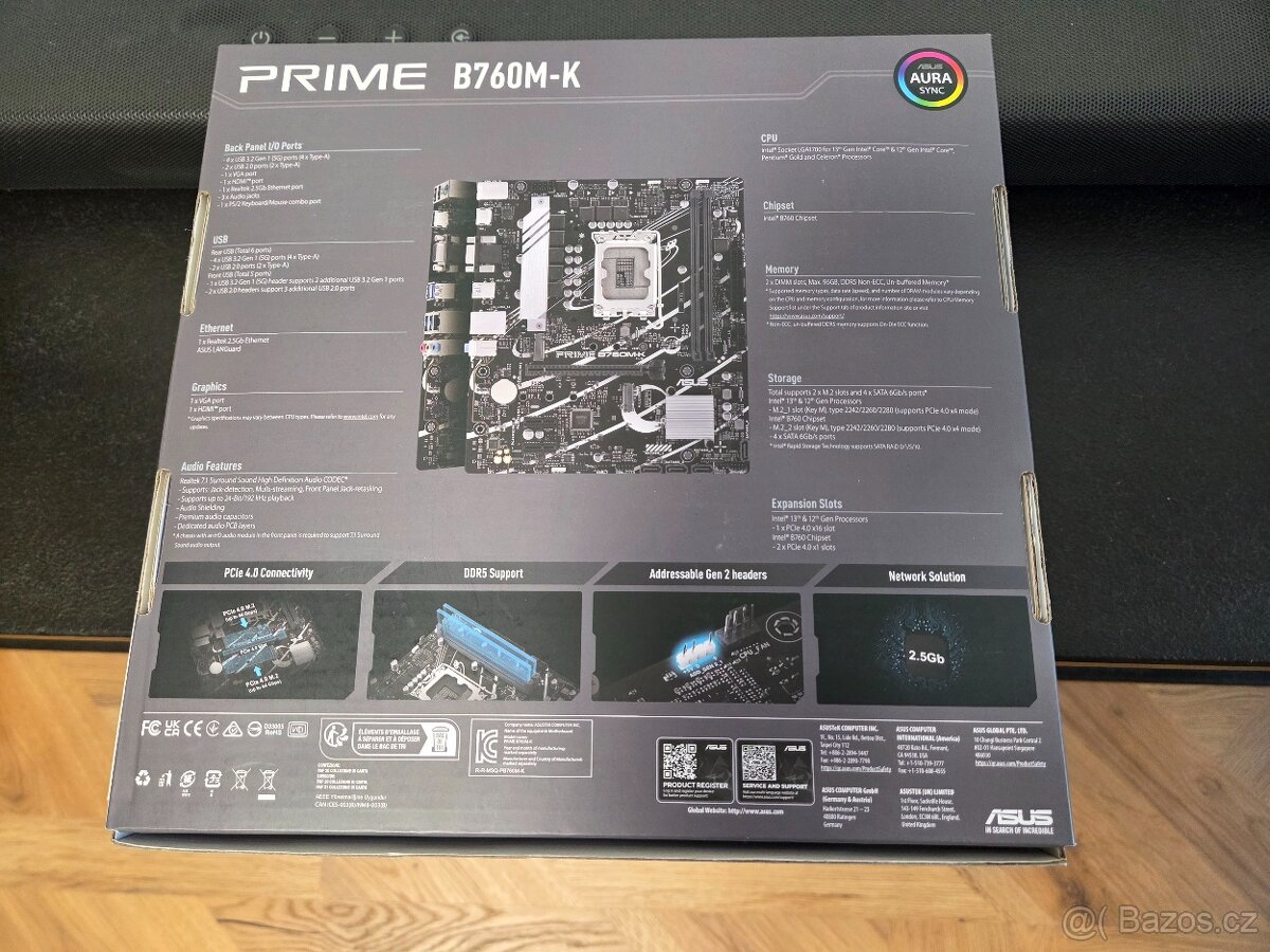 ASUS PRIME B760M-K - NOVÁ - 2